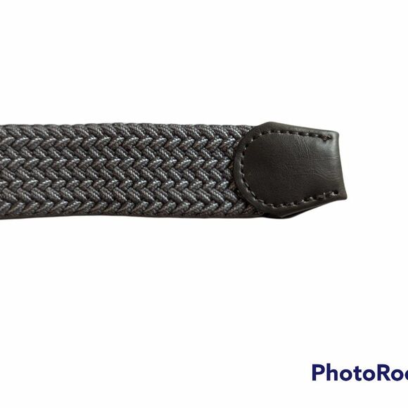 Unisex Silver Knit Stretch Belt - Picture 4 of 4